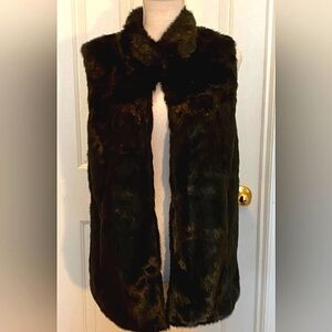Chicos Chic Soft Faux-Fur Vest